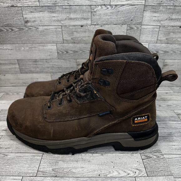 Ariat Work Boots Mens Size 14 D Brown Composite Toe Waterproof Slip Resistant main image 6